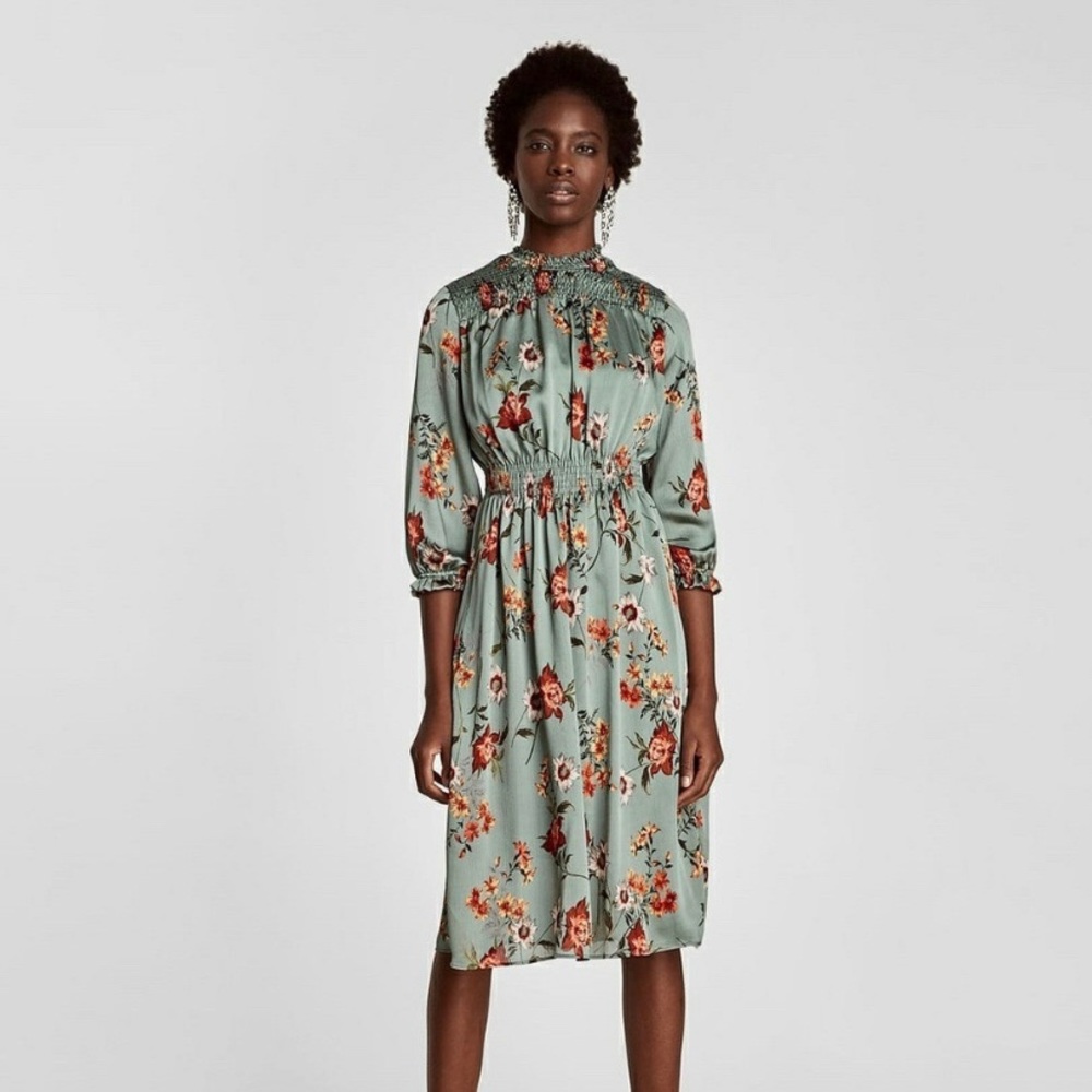 Zara floral dress